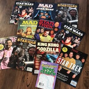 BRAND NEW Sci‑Fi & Pop Culture Magazine Lot Star Trek Star Wars Lionel messi